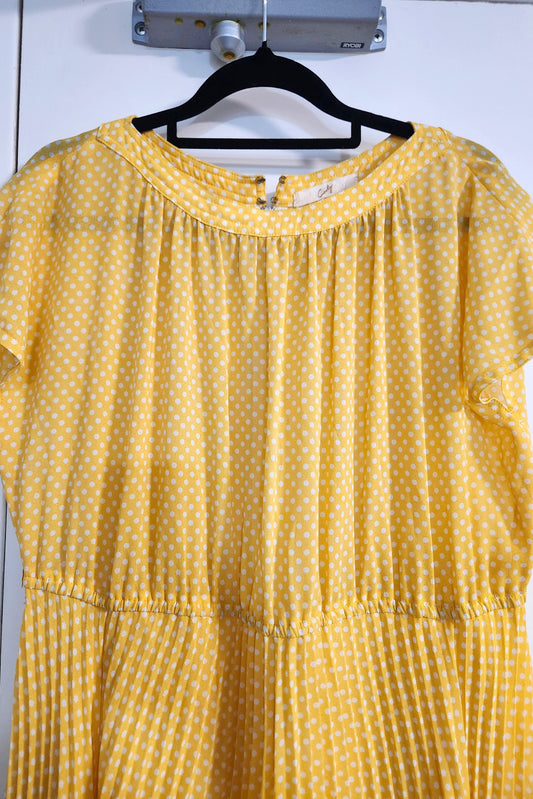 Lemon Dot Dress // Retro