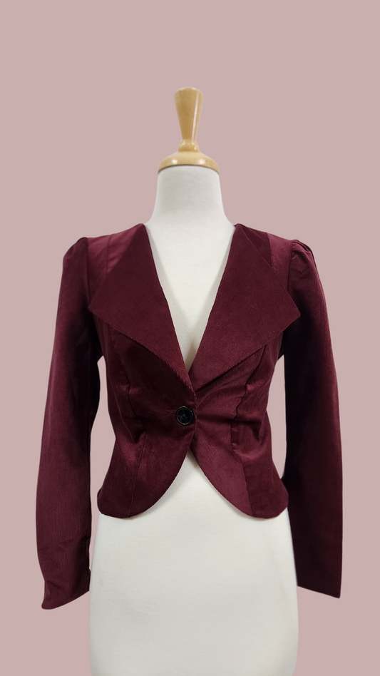 Stevie Jacket // Burgundy Corduroy