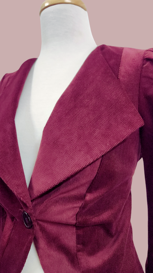 Stevie Jacket // Burgundy Corduroy