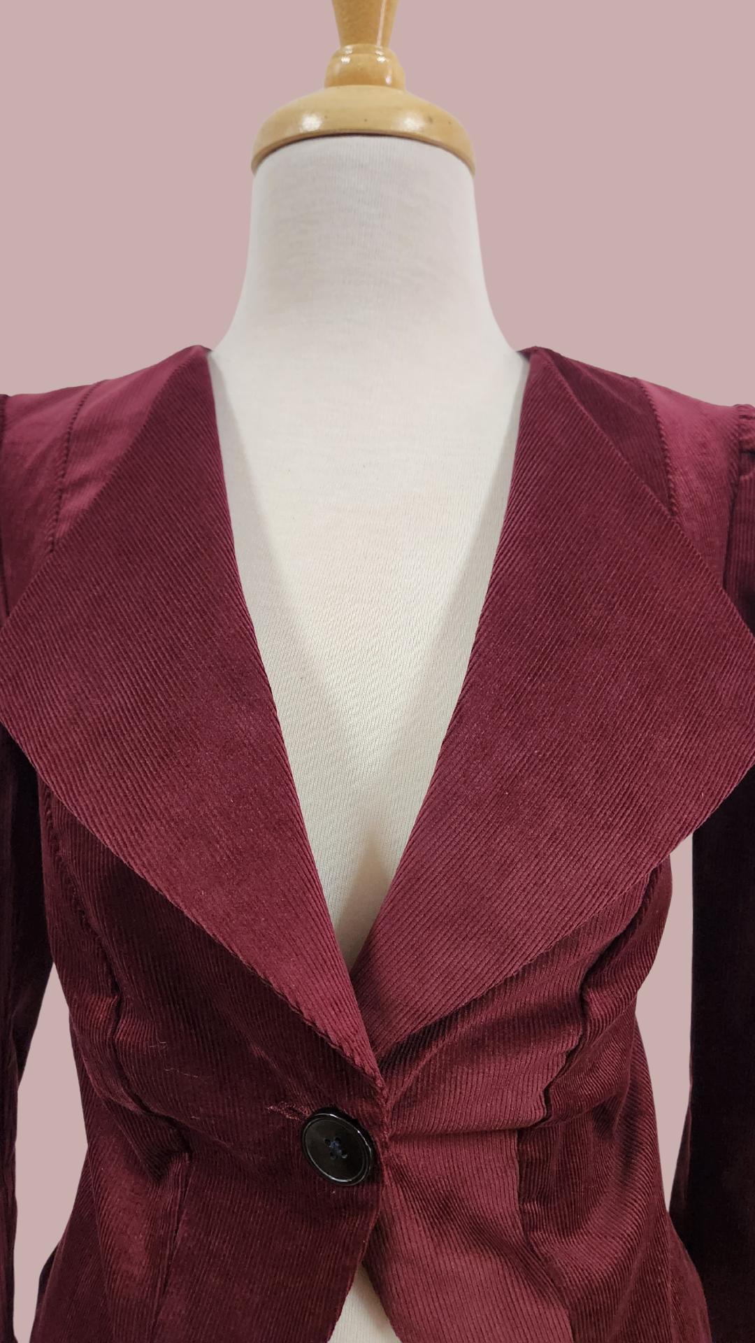 Stevie Jacket // Burgundy Corduroy