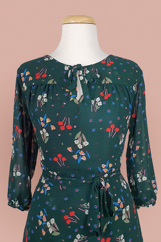 Corinne Dress // Heritage Green Floral