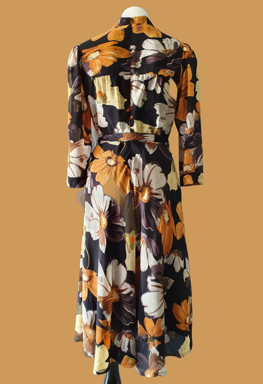 Farrah Frock // Mustard Floral