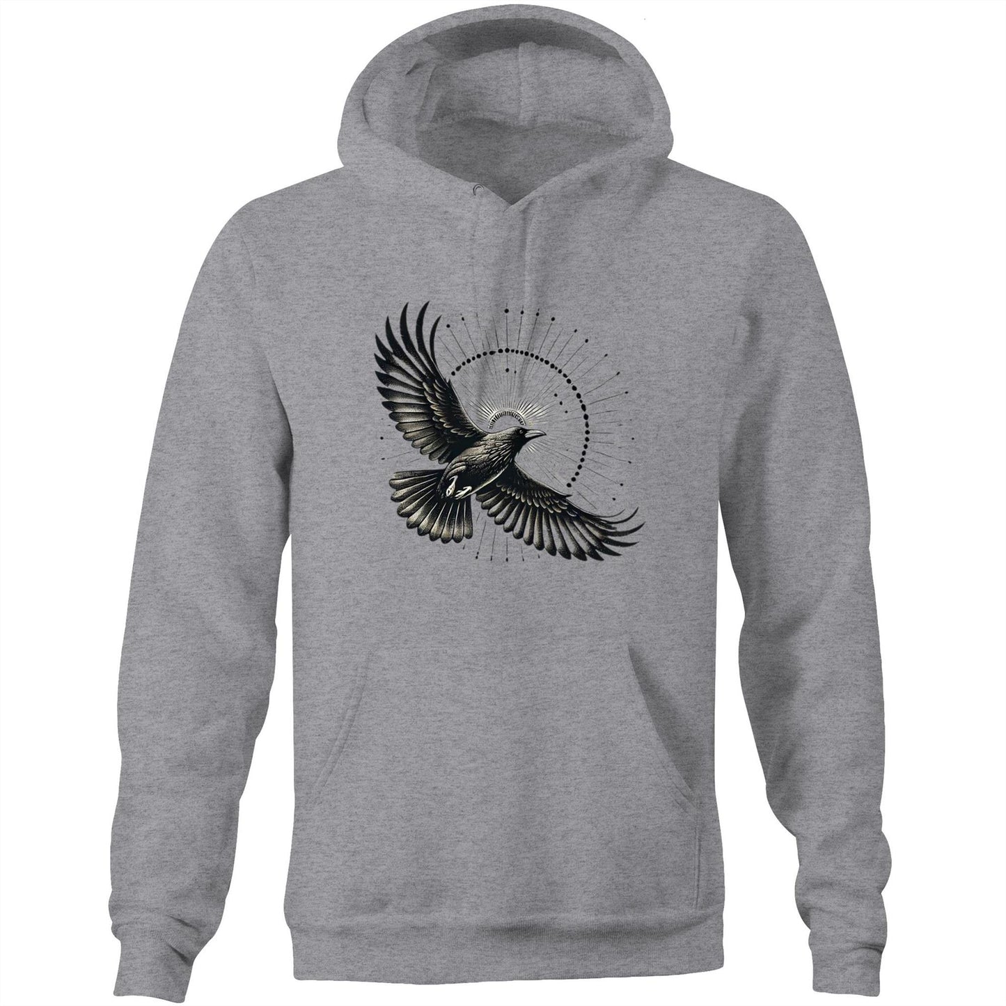 Raven's Glow // Pocket Hoodie Sweatshirt