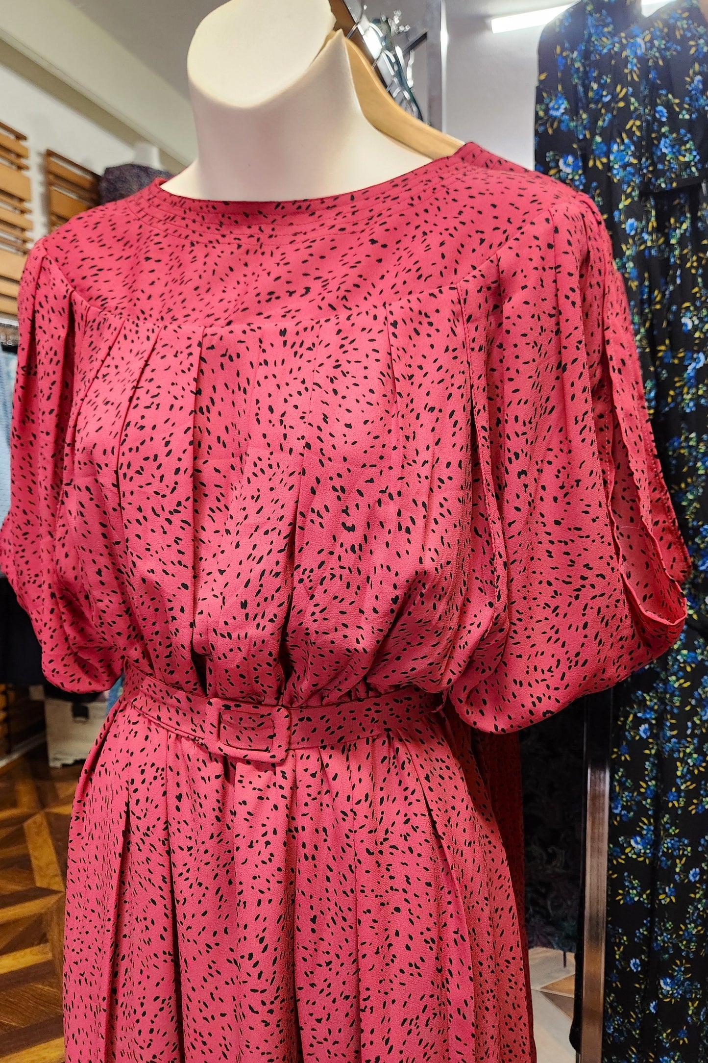 Bessie Dress // Burgundy Speckle