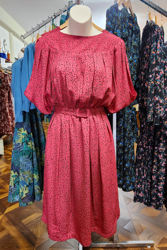 Bessie Dress // Burgundy Speckle