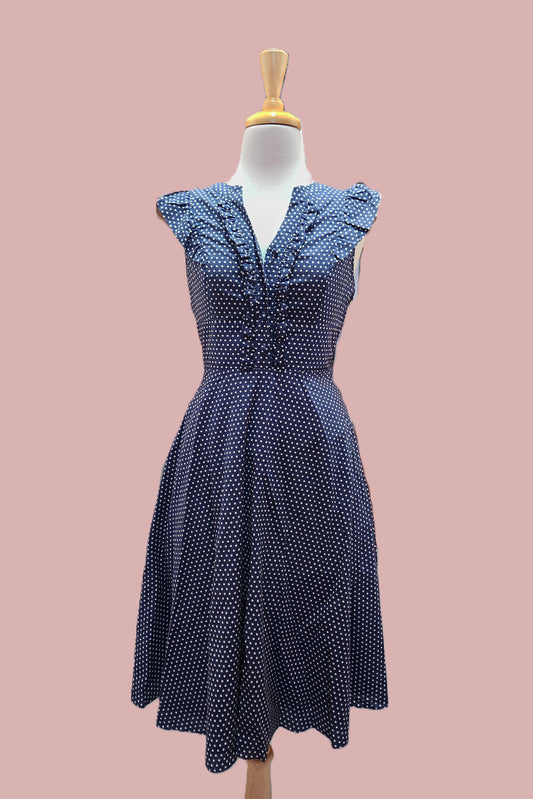 Blue Dot Dress // Pre Loved