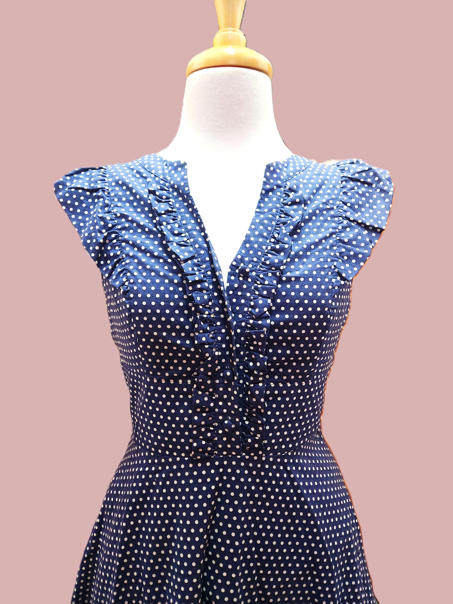 Blue Dot Dress // Pre Loved