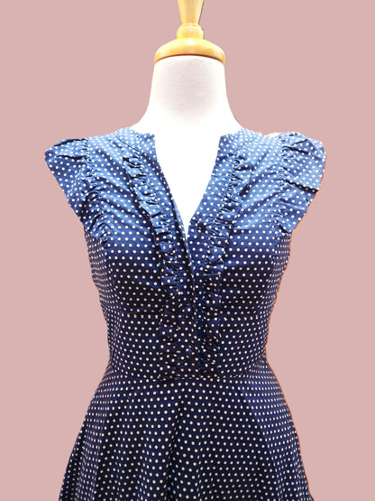 Blue Dot Dress // Pre Loved