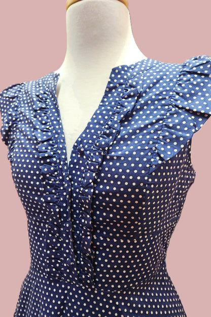 Blue Dot Dress // Pre Loved