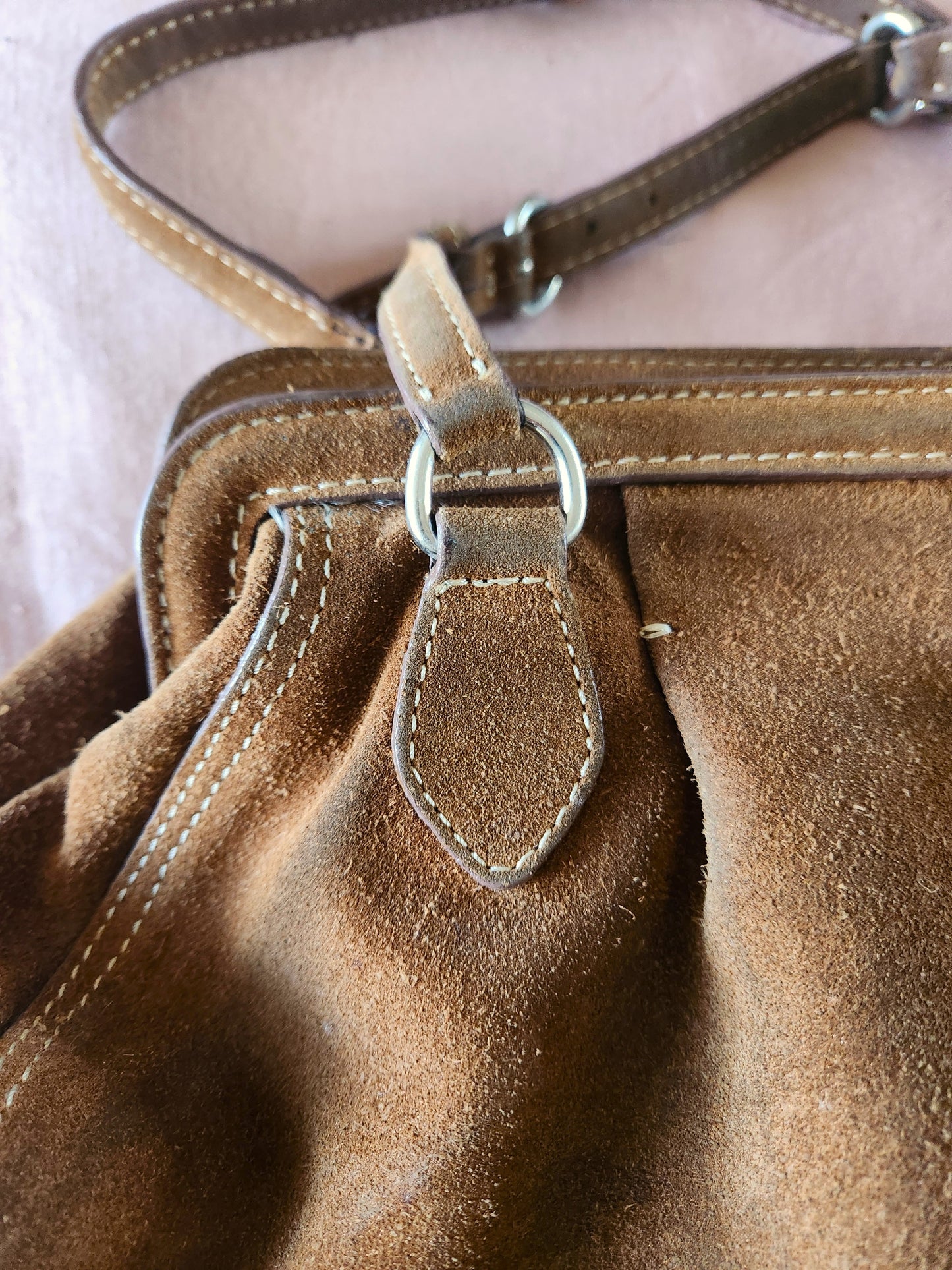 Country Road Suede Leather pre-loved  bag
