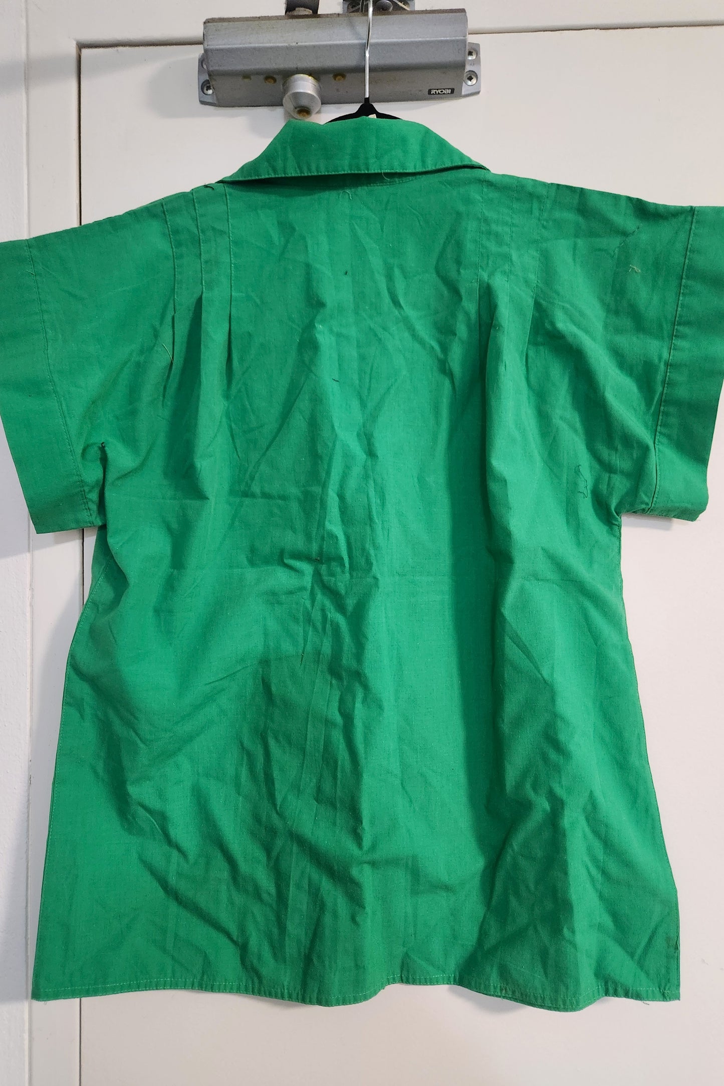 Green Cotton shirt // Retro
