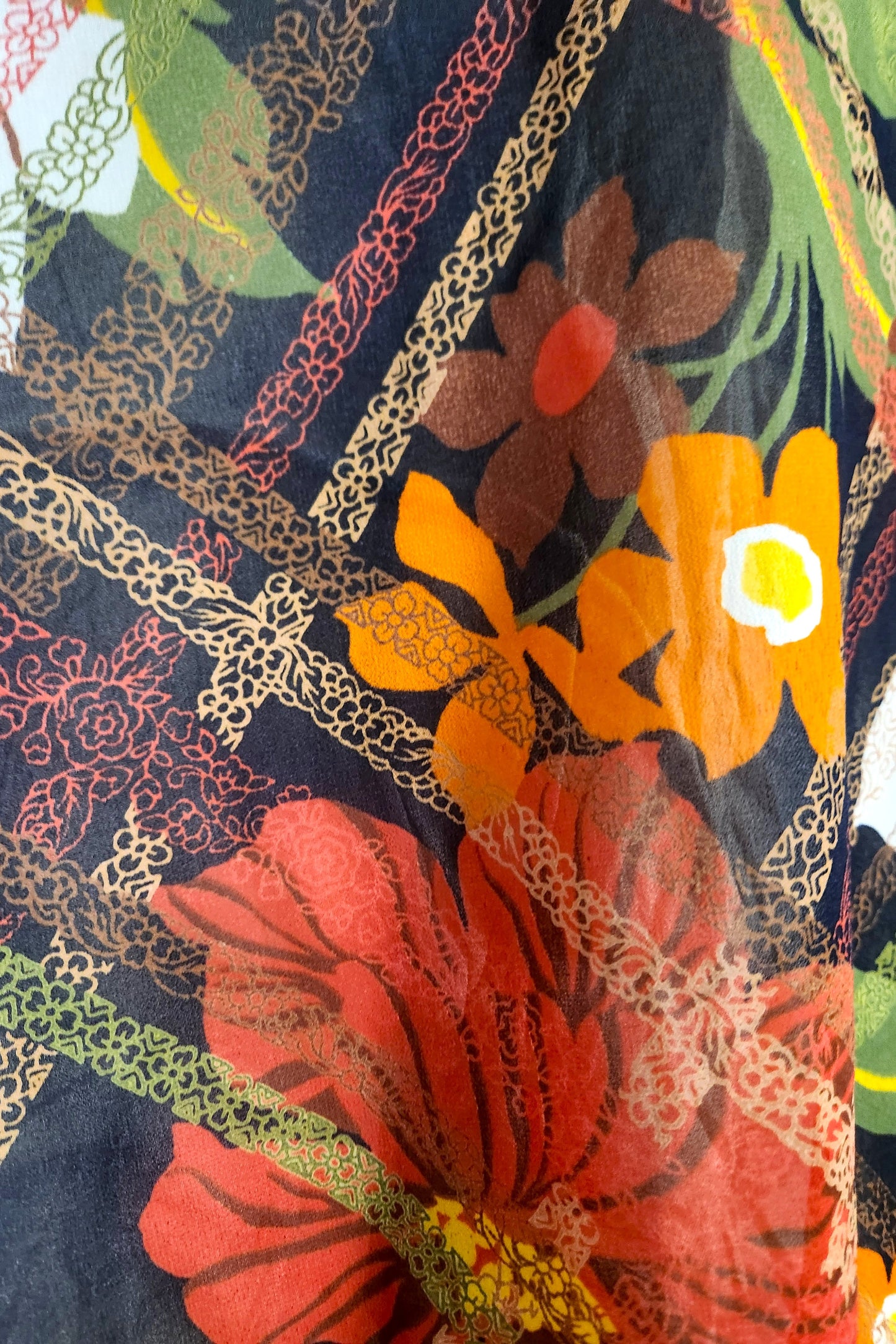 Orange Floral Dress // Retro