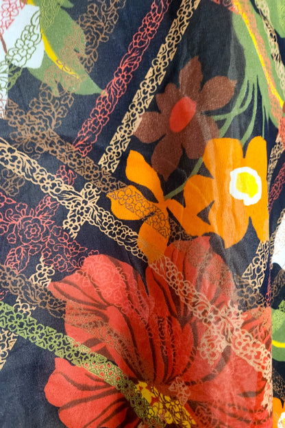 Orange Floral Dress // Retro