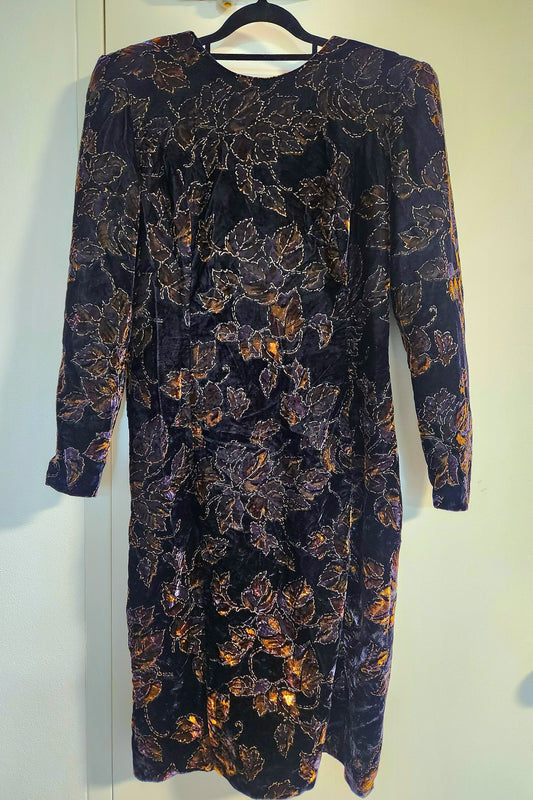 80's velvet disco Dress // Retro