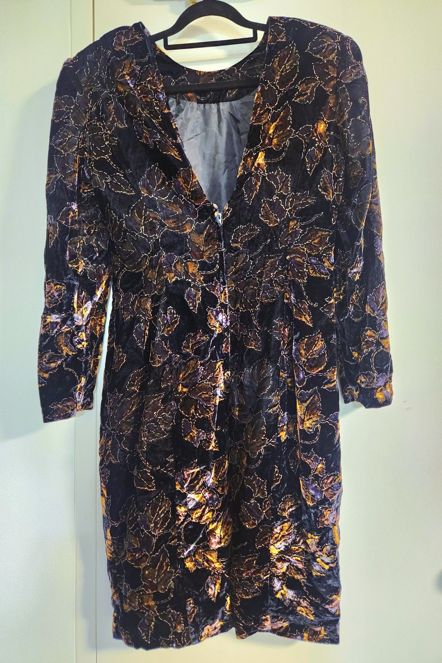 80's velvet disco Dress // Retro