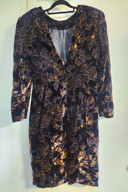 80's velvet disco Dress // Retro