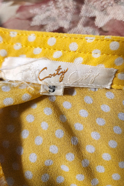 Lemon Dot Dress // Retro