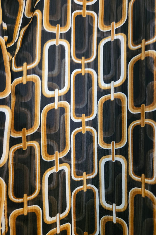 French Chiffon shirt // Retro