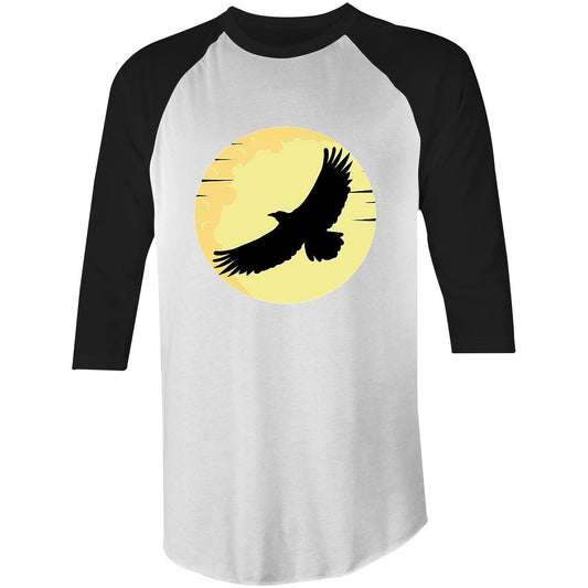 Raven Stole the Moon // Raglan 3/4 Sleeve T-Shirt