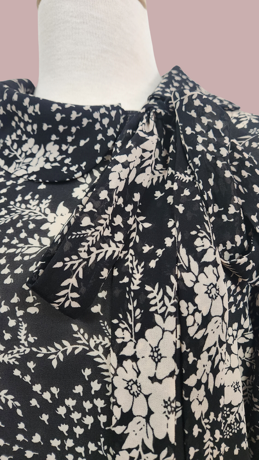 Gladys Blouse // 3/4 sleeve // Midnight Floral