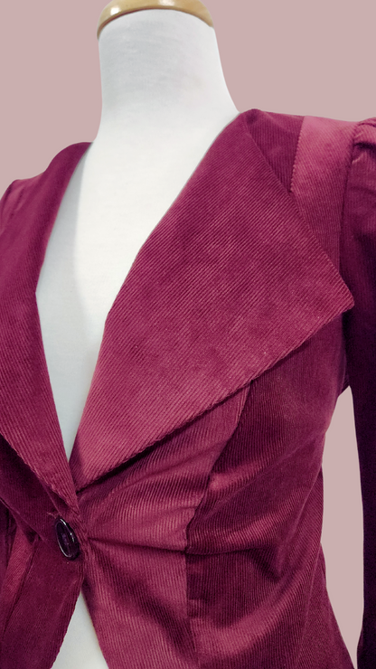 Stevie Jacket // Burgundy Corduroy