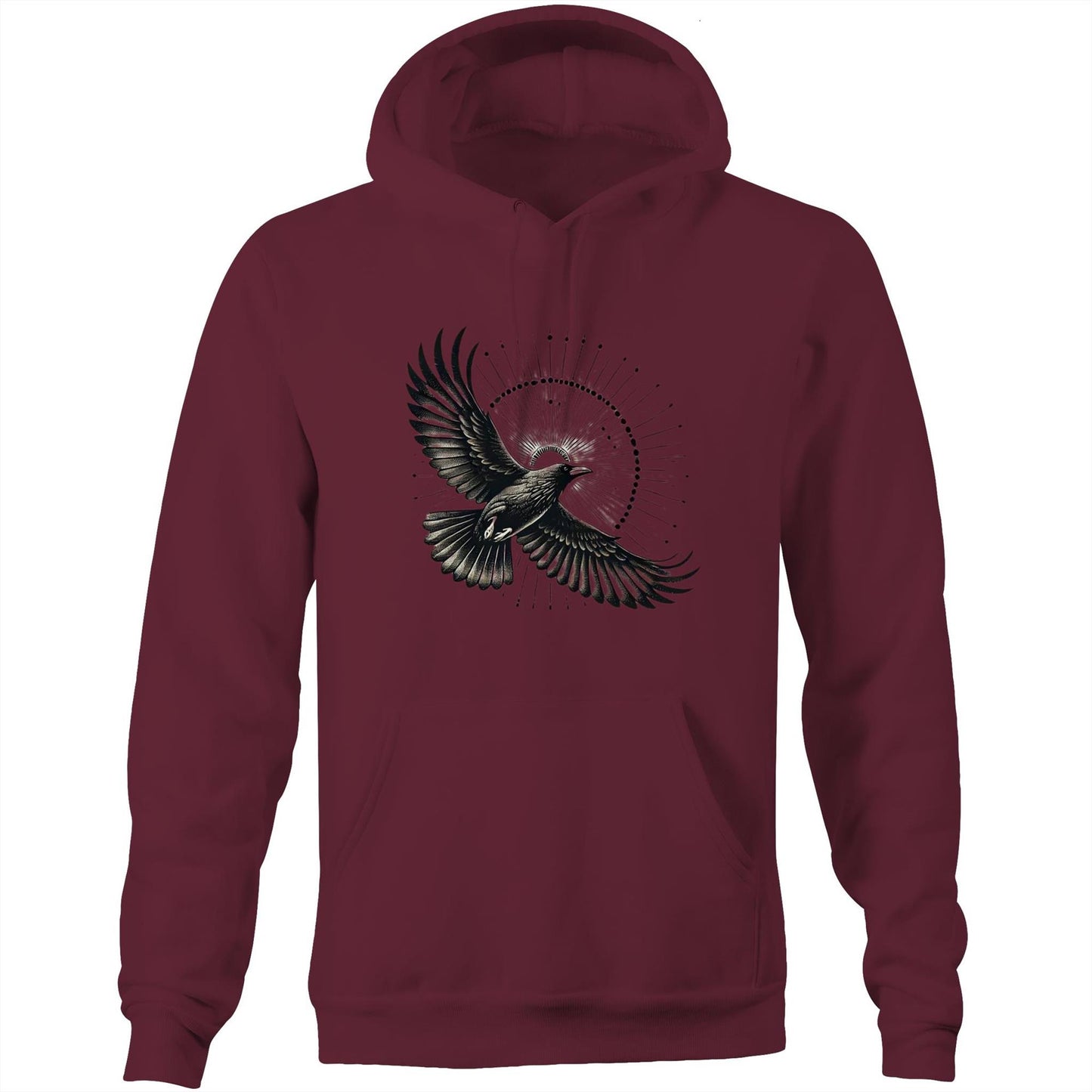 Raven's Glow // Pocket Hoodie Sweatshirt