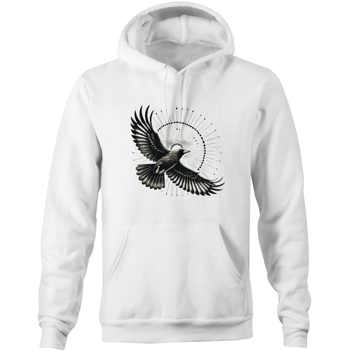 Raven's Glow // Pocket Hoodie Sweatshirt