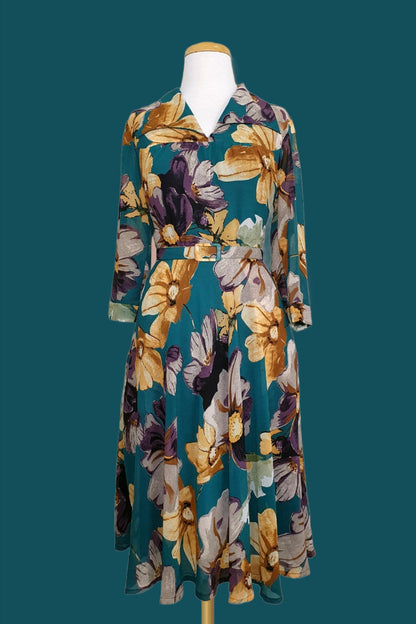 Farrah Frock // Teal Floral