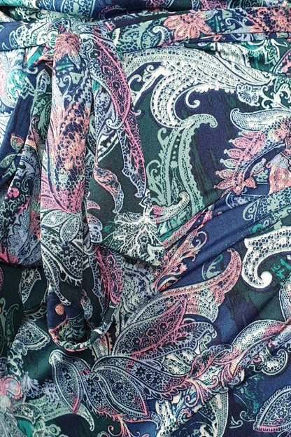 Layla Dress // Peacock Paisley