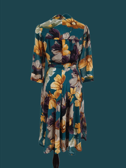 Farrah Frock // Teal Floral