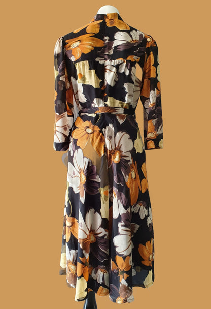 Farrah Frock // Mustard Floral