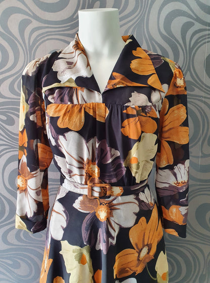 Farrah Frock // Mustard Floral